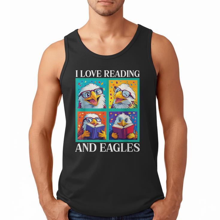 Eagle Love Reading And Eagles Child Book Lover Men Tank Top