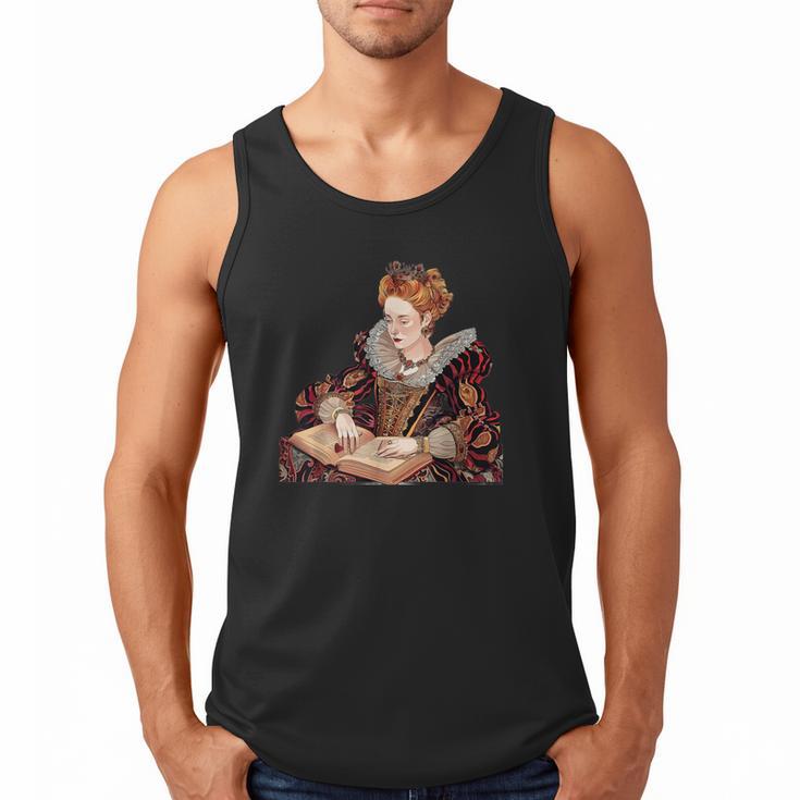 Elizabeth I Reading A Book Men Tank Top