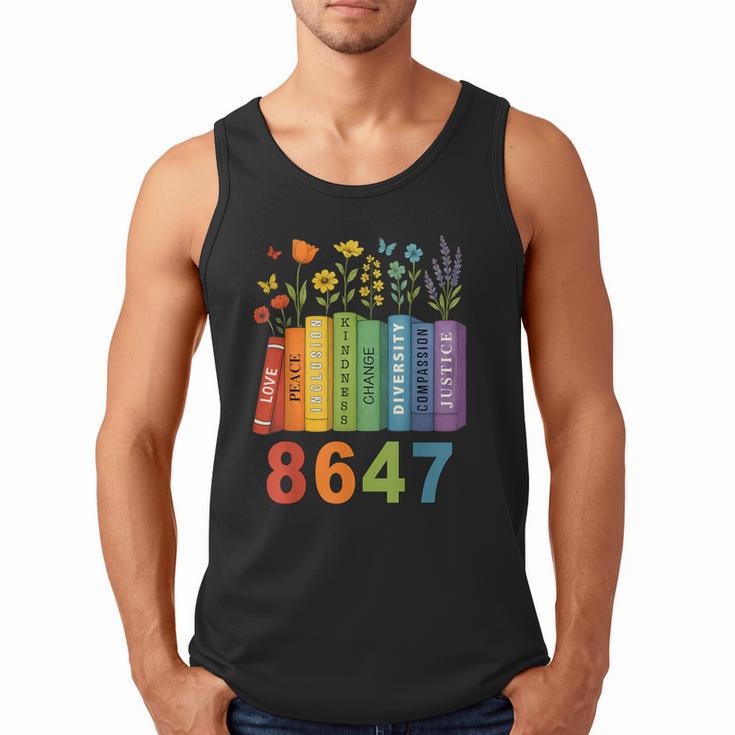 Equal Rights Book Flower Resist 86 47 Feminist Women Rights Men Tank Top