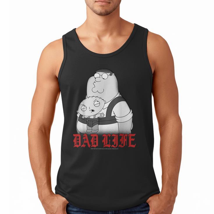 Family Guy Peter Stewie Dad Life Distressed Big Chest Logo Men Tank Top