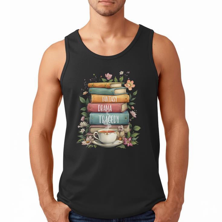 Fantasy Drama Tragedy Book Lover Subtle Watercolor Men Tank Top