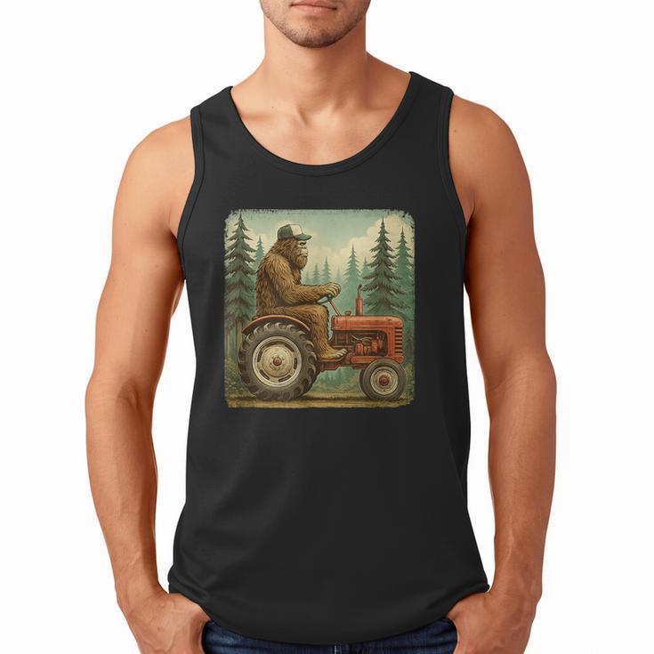 Farmer Men Tractor Rancher Farm Dad Distressed Men Tank Top