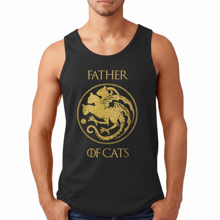 Father Of Cats Shirt Cat Dad Cat Daddy Men Tank Top