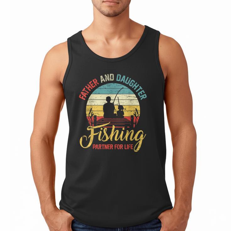 Father Daughter Fishing Partner For Life Retro Matching Dad Men Tank Top