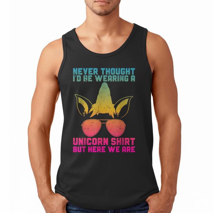 Fathers Day I Wear A Unicorn Shirt Dadacorn Men Tank Top