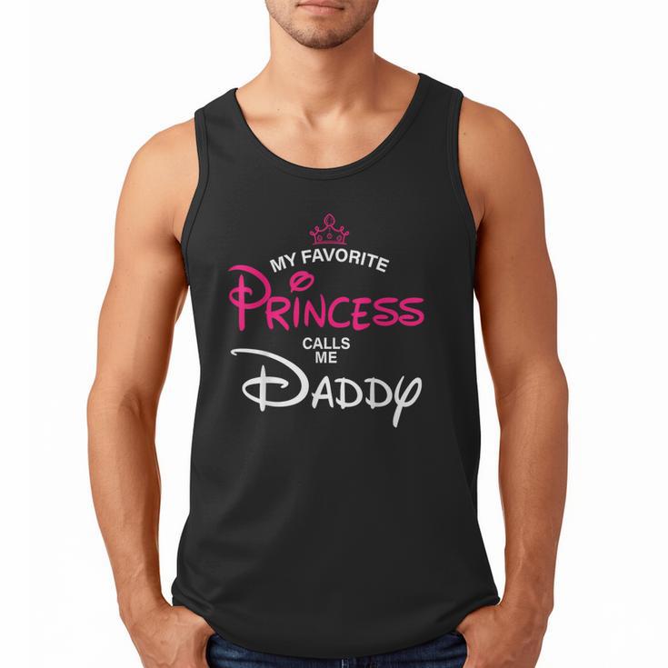 My Favorite Princess Calls Me Daddy Daughter Fathers Day Men Men Tank Top