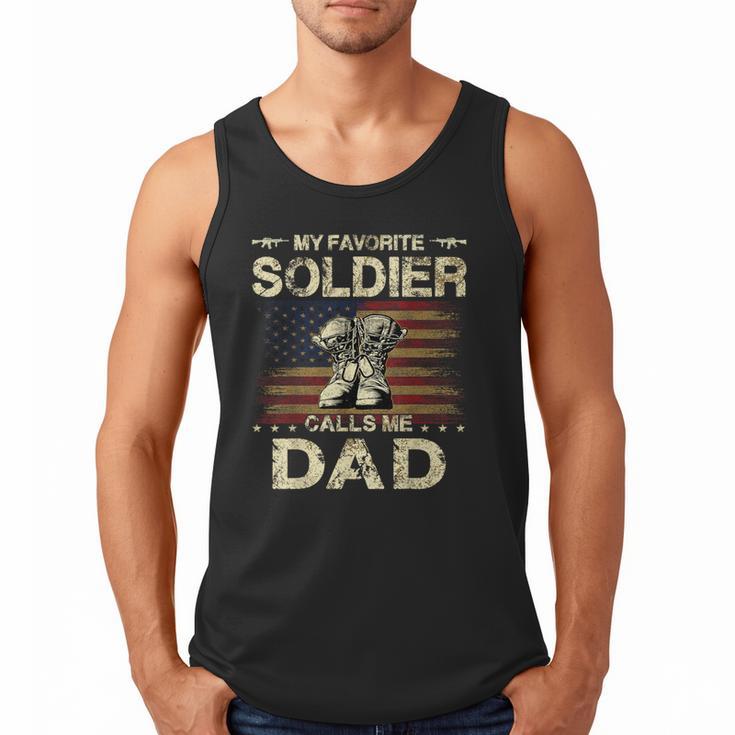 My Favorite Solider Calls Me Dad Proud Army Dad Men Tank Top