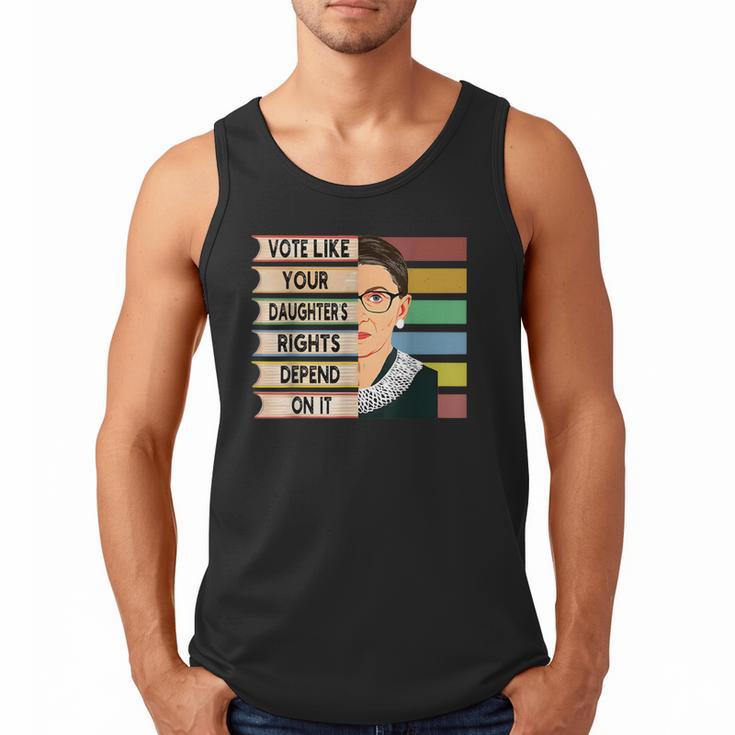 Feminist Ruth Bader Ginsburg RBG Quote Girl With Book Women Men Tank Top