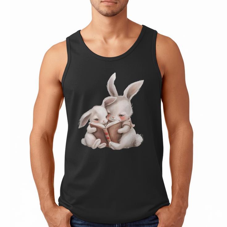 Funny Book Reading Quote For Women And Girls Rabbits Men Tank Top