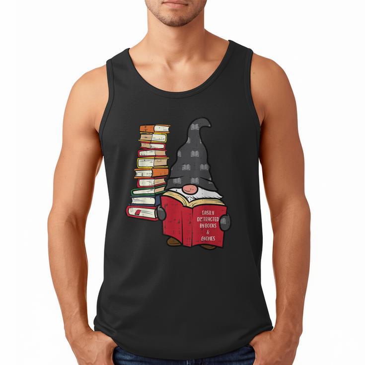 Gnome Read Reading Book Librarian Across America Women Kids Men Tank Top
