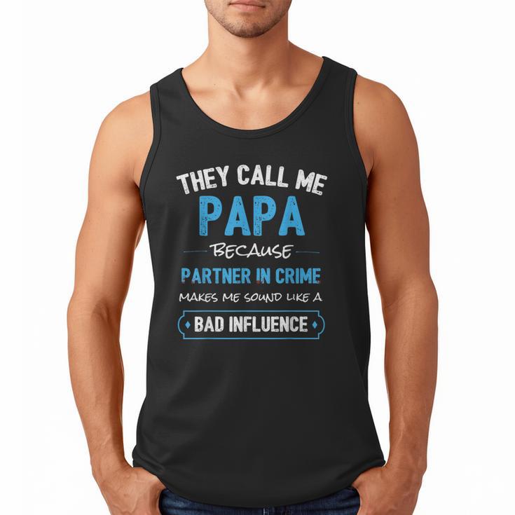 Grandpa Papa Partner In Crime Dad Men Tank Top