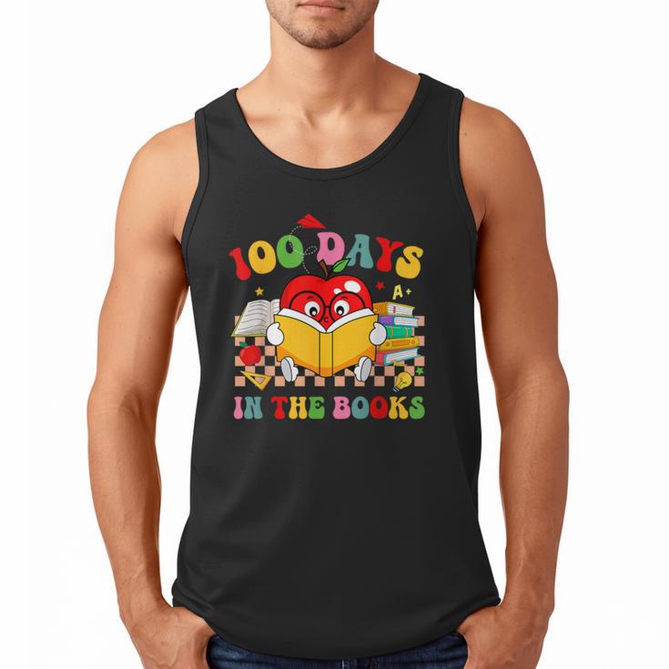 Groovy 100 Days In The Books Reading 100th Day Of School Men Tank Top