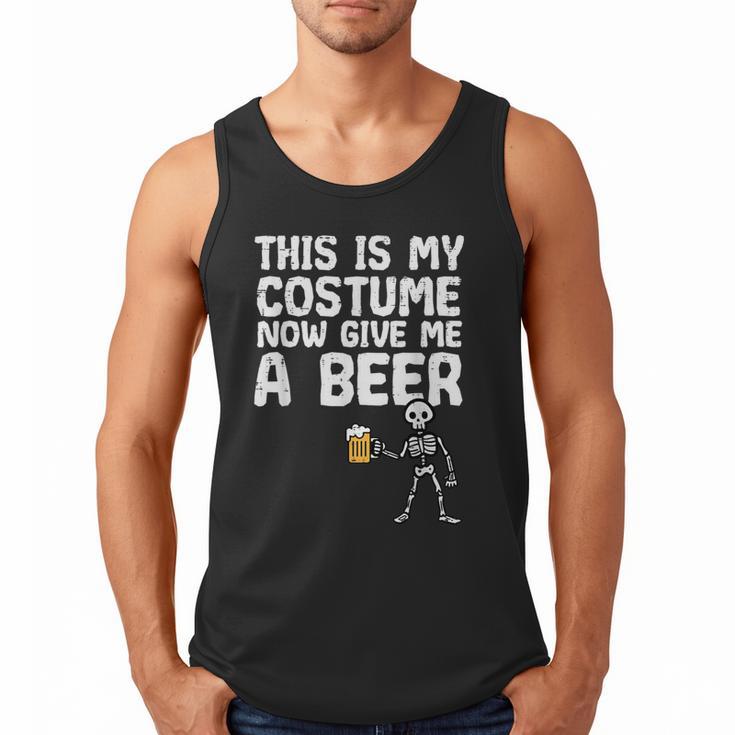Halloween This Is My Costume Give Me Skeleton Dad Men Men Tank Top