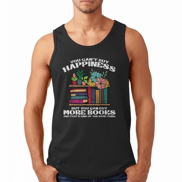 Happiness More Books Read Reading Librarian Men Women Kids Men Tank Top