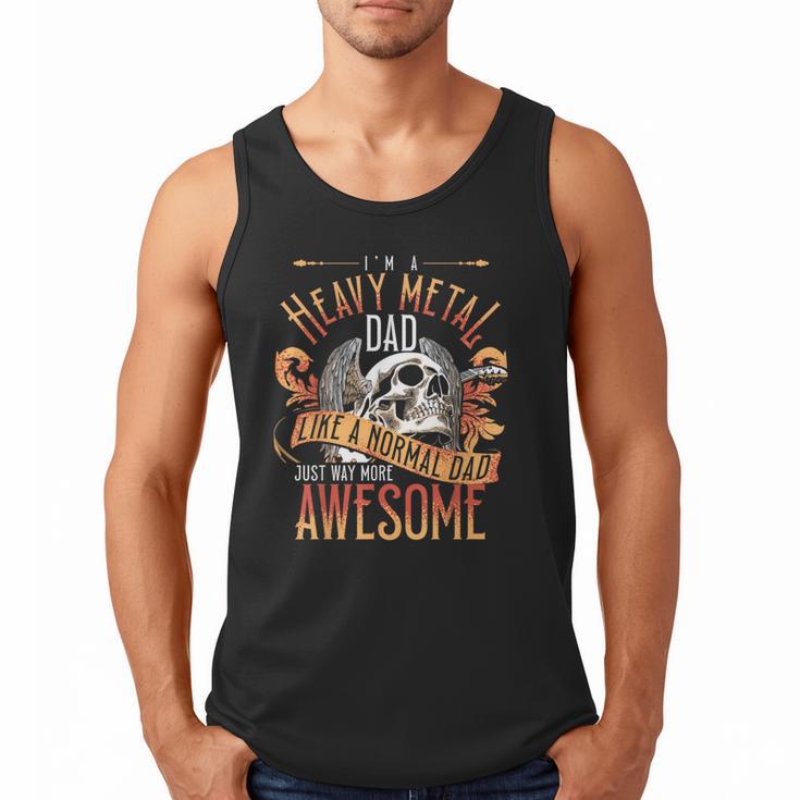 Heavy Metal Cooler Dad Punk Rock Music Lover Men Tank Top