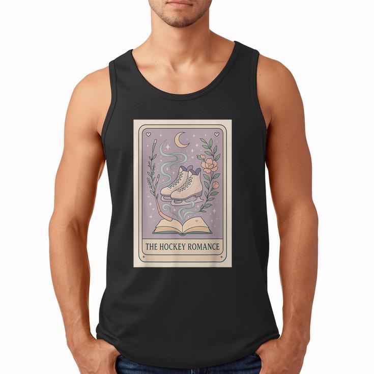 Hockey Romance Tarot Card Books Reader Cozy Reading Men Tank Top