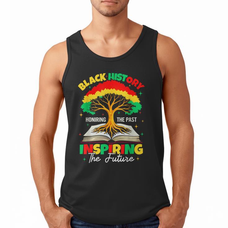 Honoring Past Inspiring Future History Month Book Tree Men Tank Top