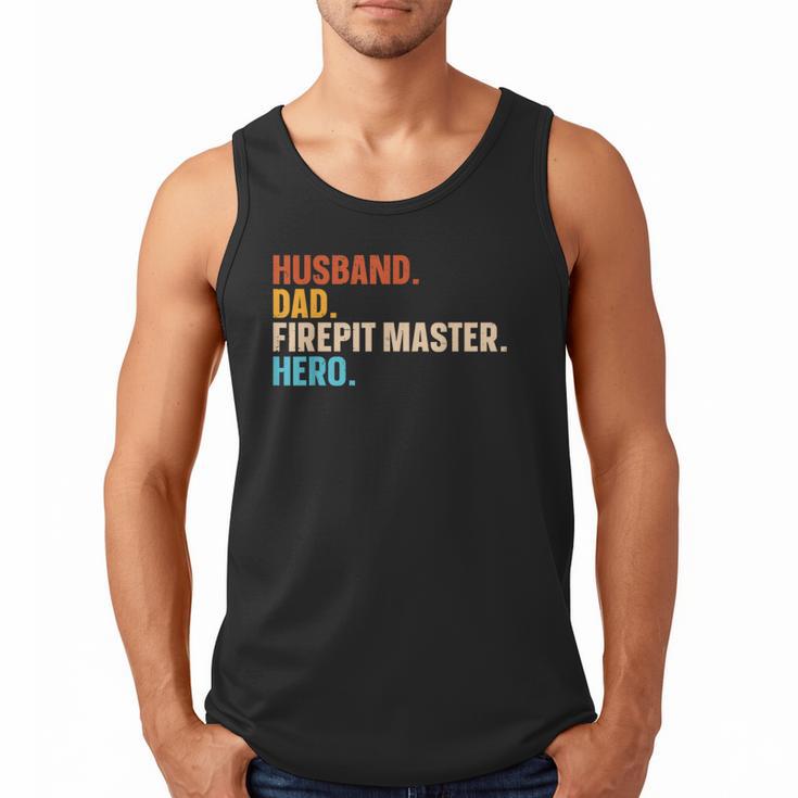 Husband Dad Firepit Master Hero Men Tank Top