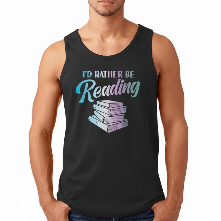 Id Rather Be Reading Book Librarian Men Women Kids Men Tank Top