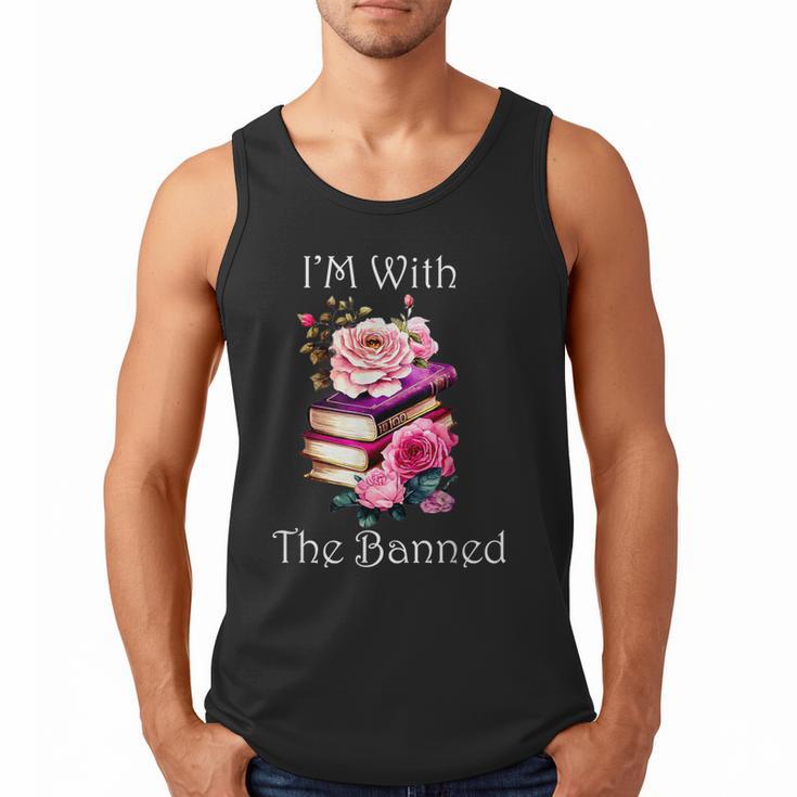 I'm With The Banned Books Bold Statement Against Censorshi Men Tank Top