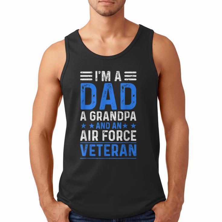 I’m A Dad Grandpa Air Force Veteran Distressed Men Tank Top
