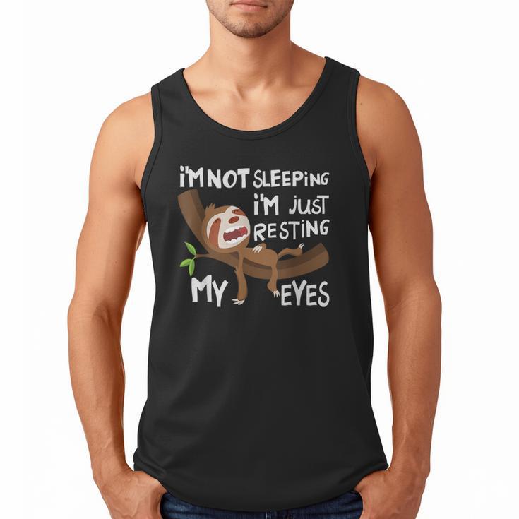 I'm Not Sleeping I'm Just Resting My Eyes Father's Day Dad Men Tank Top