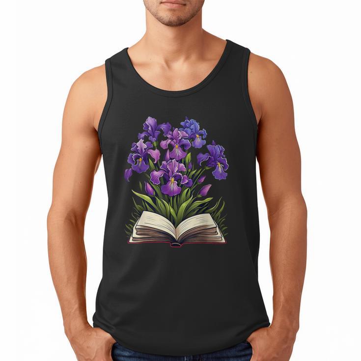 Irises Flowers Book Iris Floral Men Tank Top