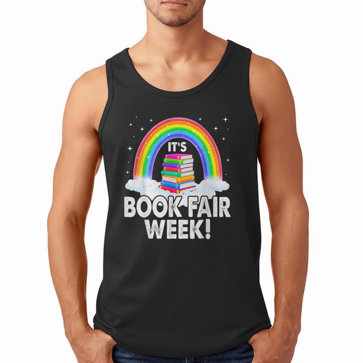 It's Book Fair Week Librarian Library Literacy Reading Men Tank Top