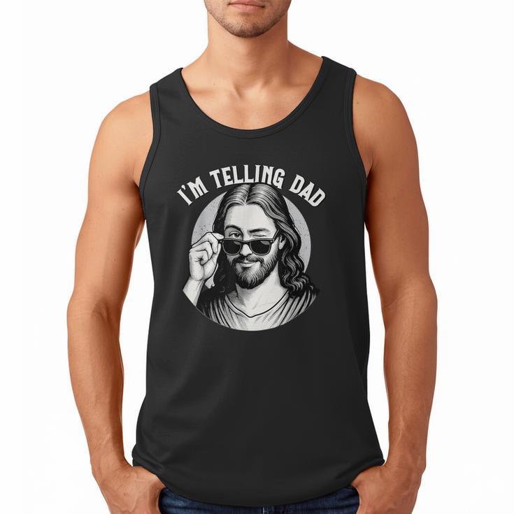 Jesus I'm Telling Dad Jesus Meme Christian & Jesus Men Tank Top