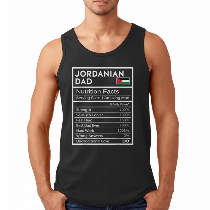 Jordanian Dad Nutrition Facts National Pride For Dad Men Tank Top