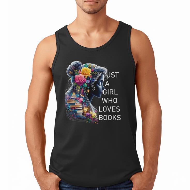Just a Girl Who Loves Books Men Tank Top