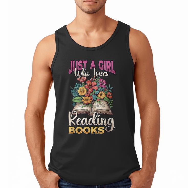 Just A Girl Who Loves Reading Books Men Tank Top