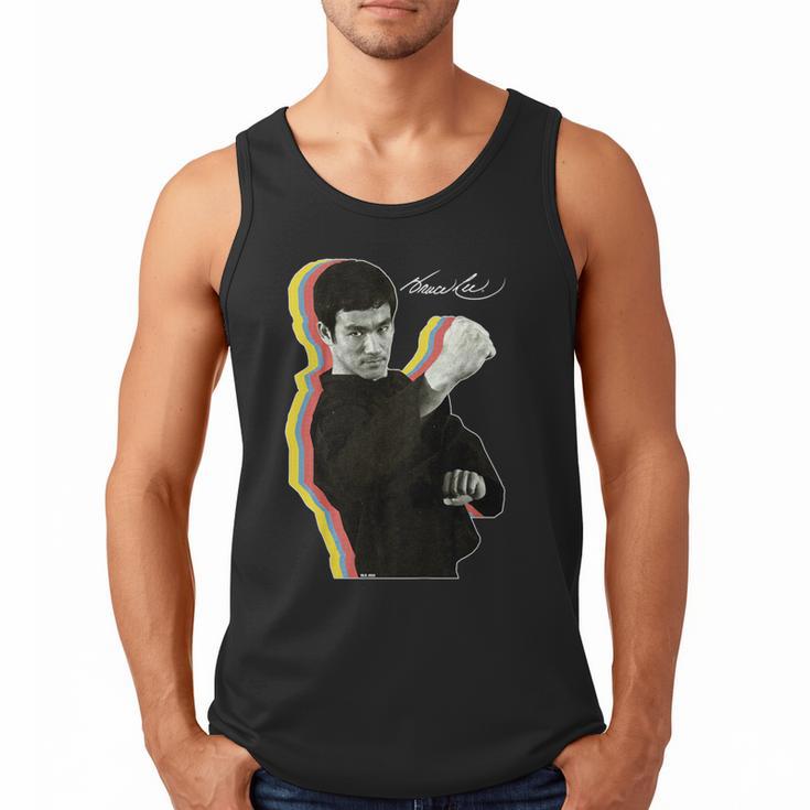 Kids Bruce Lee Photo From Fighting Method Book Kids Men Tank Top