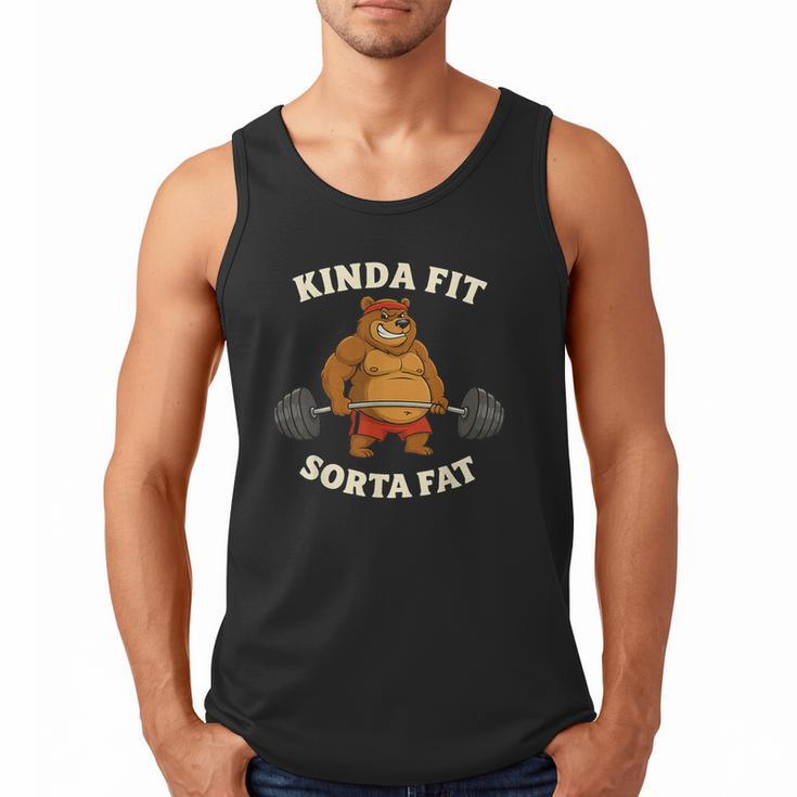 Kinda Fit Sorta Fat  Gym Dad BOD Workout Apparel Men Tank Top