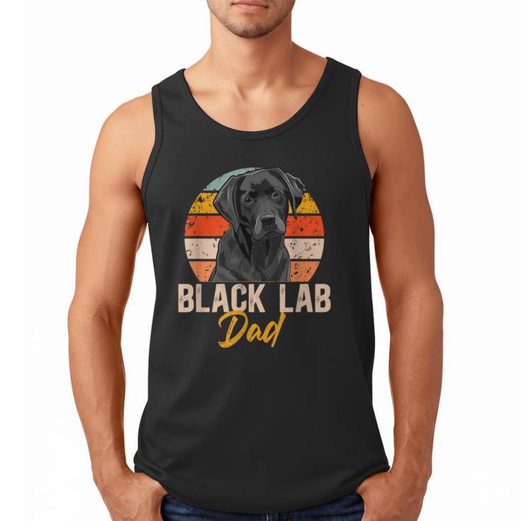 Lab Dad Retro Black Labrador Owner Men Tank Top