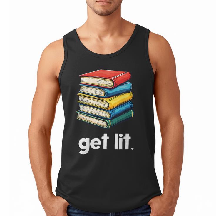 Get Lit With Books Men Tank Top