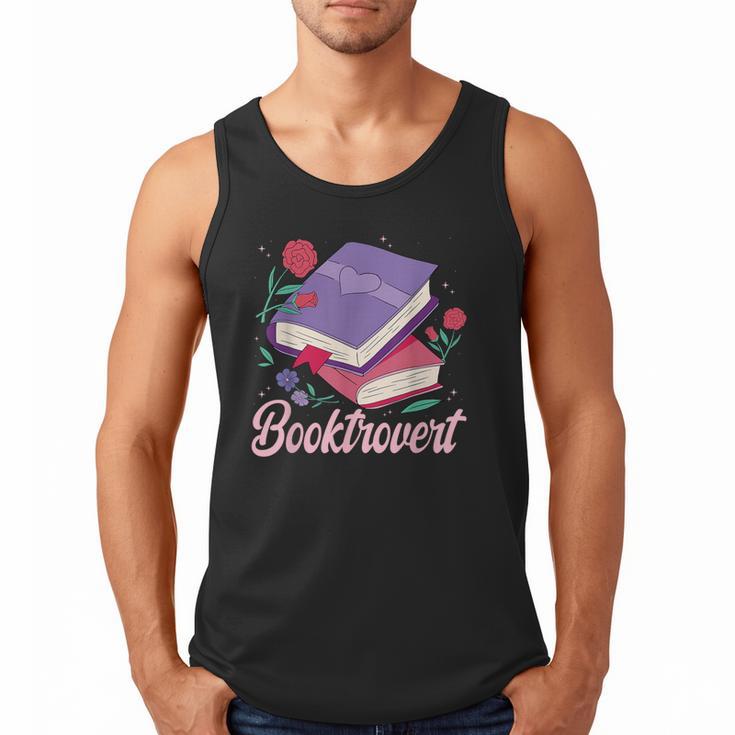 Literary Reading Book Introvert Booktrovert Reading Men Tank Top