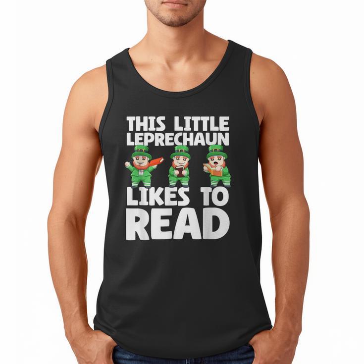 This Little Leprechaun Likes To Read St Patrick's Day Book Men Tank Top