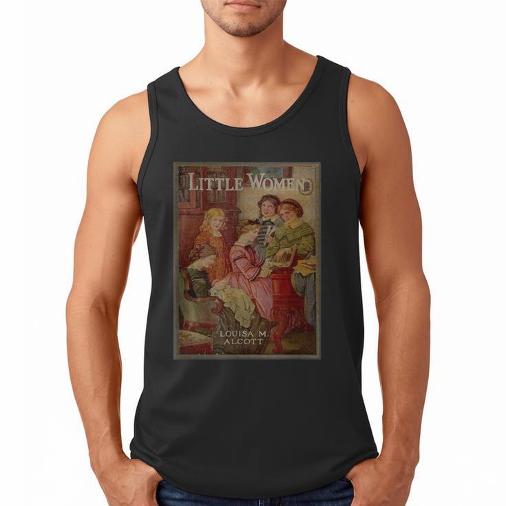 Louisa May Alcott Coming Of Age Novel Little Women Book Cover Small Men Tank Top