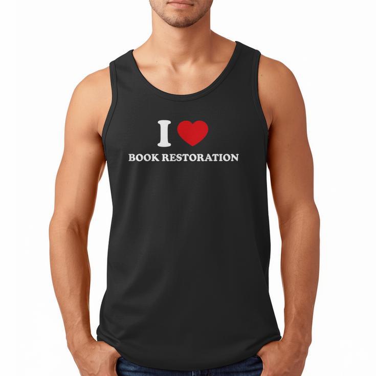 I LOVE BOOK RESTORATION Men Tank Top