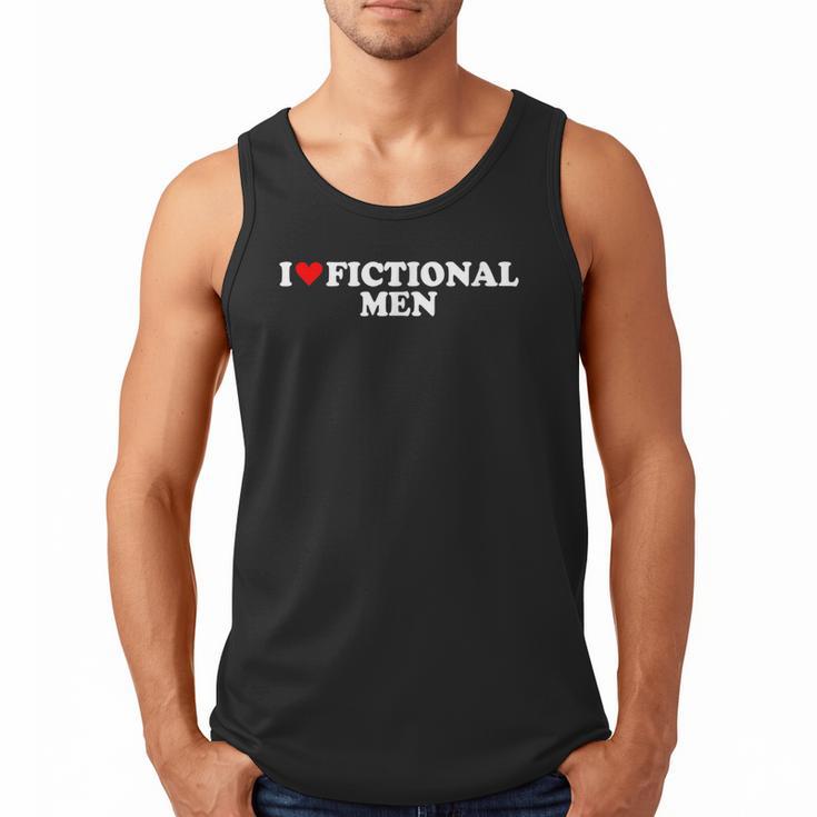 I Love Heart Fictional Men Simple Cute Reading Books Men Tank Top