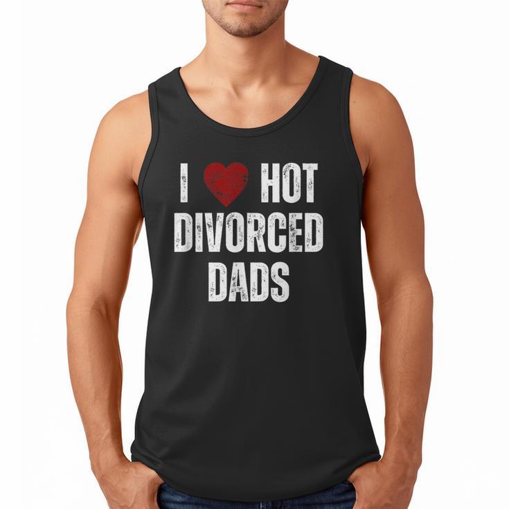 I Love Hot Divorced Dads Red Hearts Men Tank Top