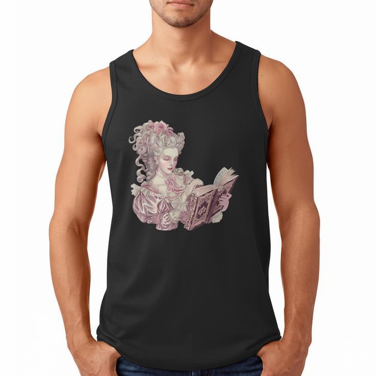 Marie Antoinette Reading A Book Men Tank Top