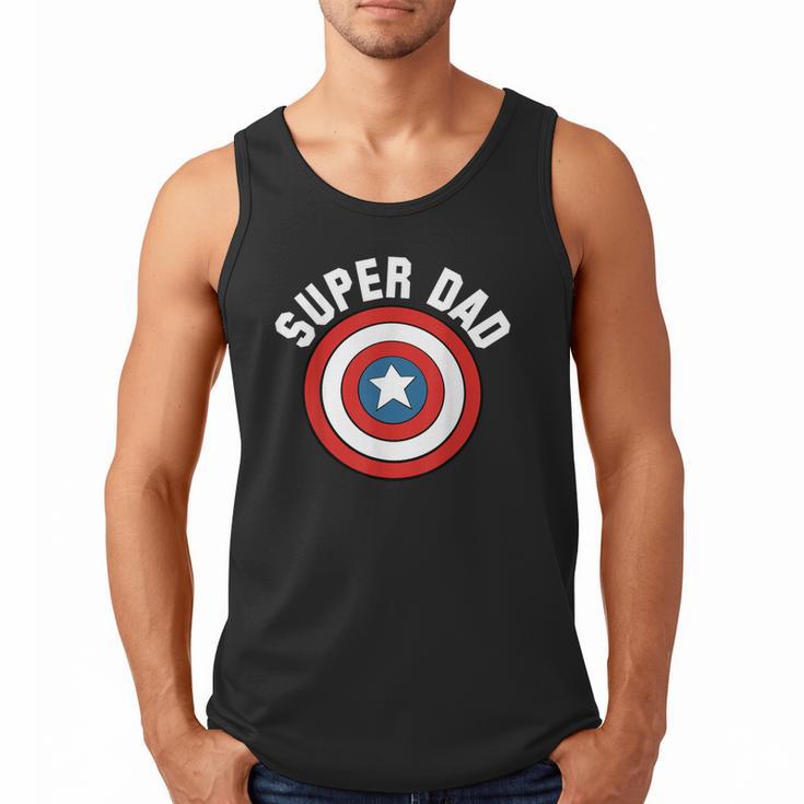 Marvel Father's Day Super Dad Captain America Shield Men Tank Top Marvel Father's Day Super Dad Captain America Shield Men Tank Top