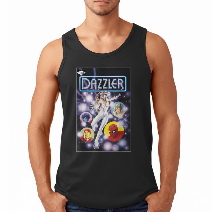 Marvel Universe Classic Dazzler Light Power Comic Book Cover Men Tank Top