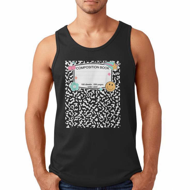 Matching Group Halloween Teacher Composition Book Notebook Men Tank Top