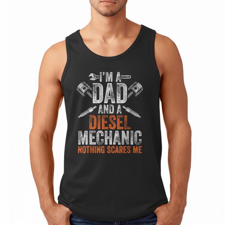 For Men Father's Day Halloween Diesel Mechanic Dad Men Tank Top