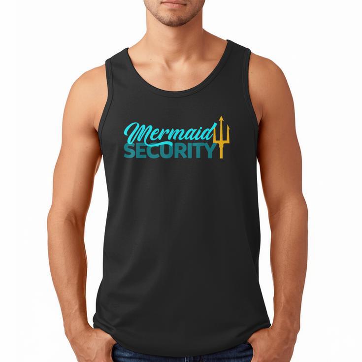 Mermaid Security Birthday Party Matching Dad Boys Men Tank Top