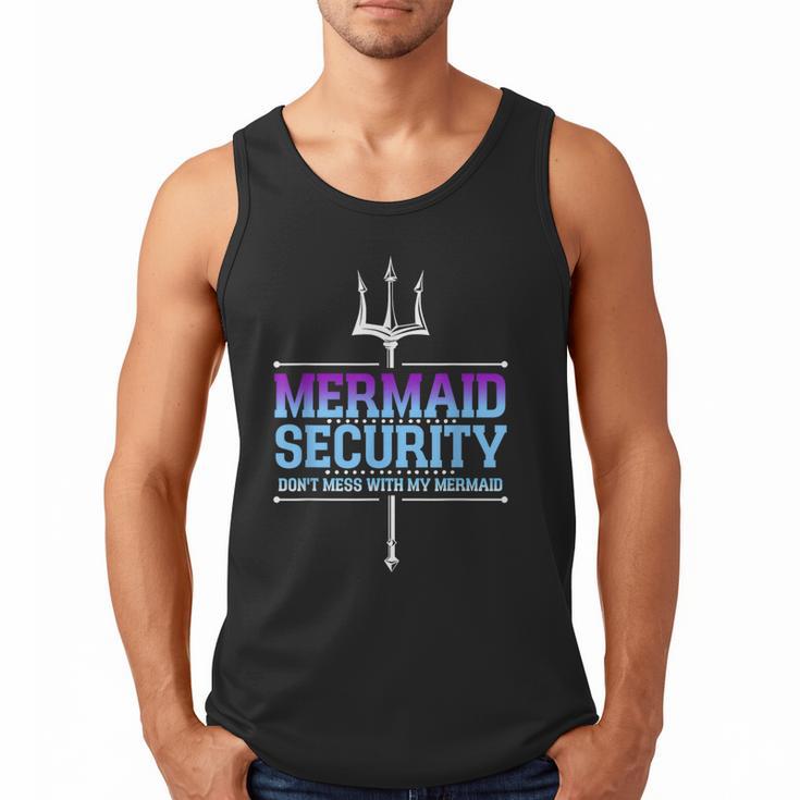Mermaid Security Merman Merdad Mermaid Squad Fathers Day Dad Men Tank Top