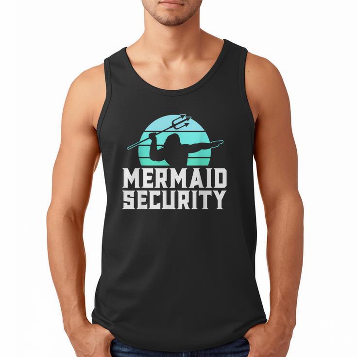 Mermaid Security Shirt Boys Swimmer Dad Merdad Trident Men Tank Top